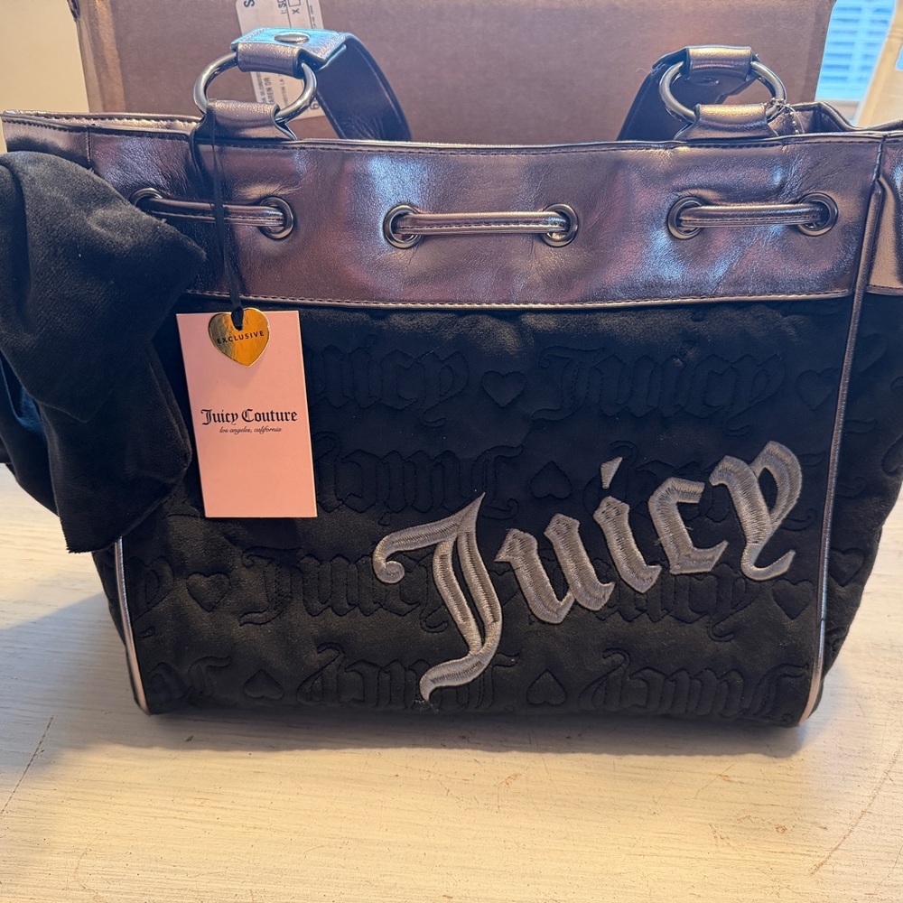 NWT Juicy Couture Black Tote Bag